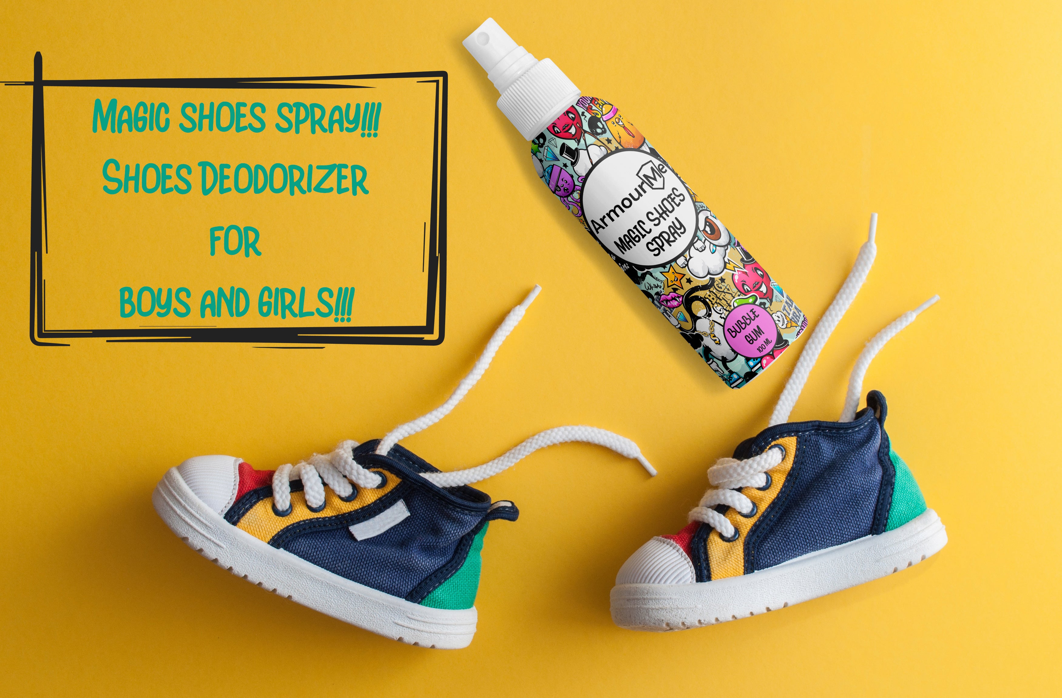 ArmourMe Shoe Deodorizer Spray, Shoe Smell Eliminator For Feet, Socks, Shoes and Sweat